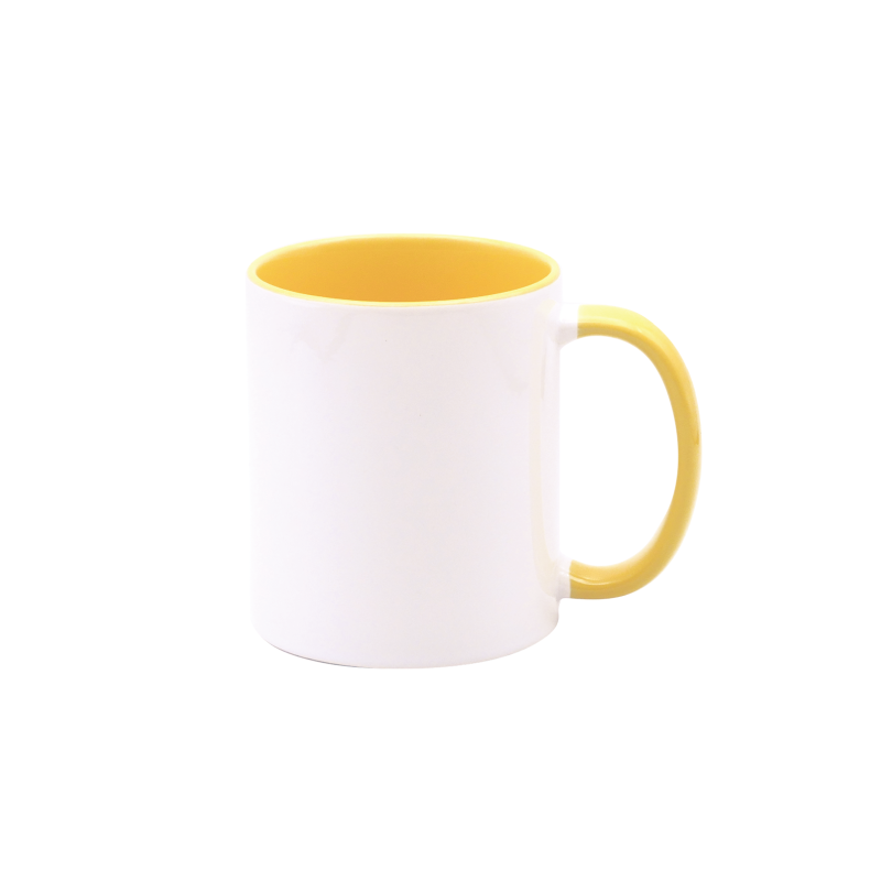 2トーンマグカップ　黄