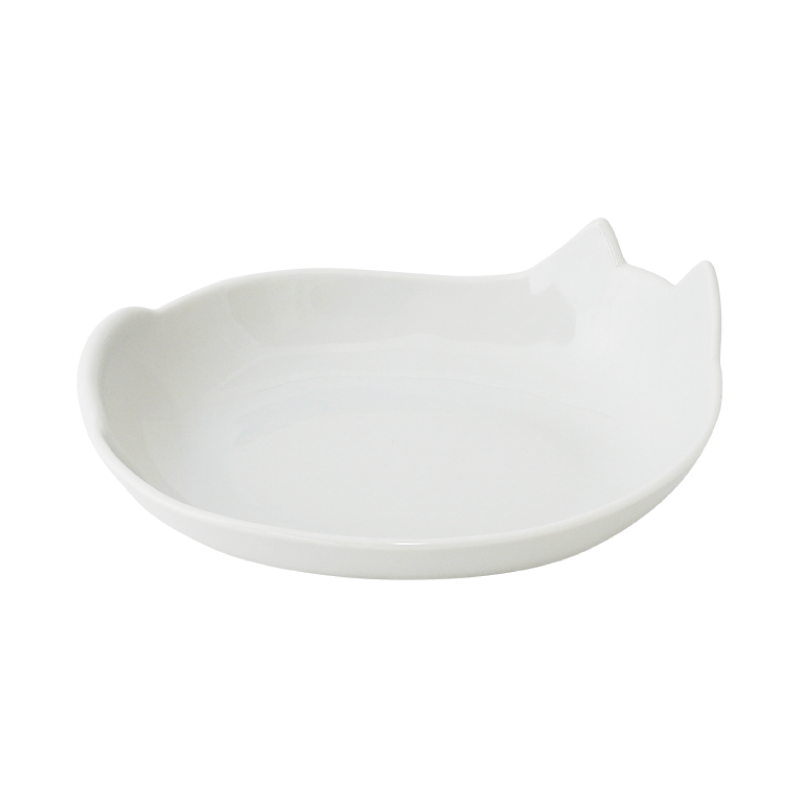 白ネコプレート大